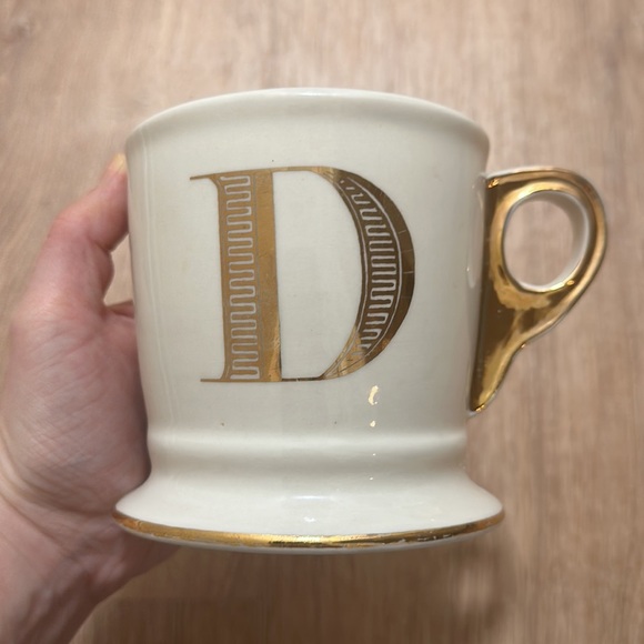 ANTHROPOLOGIE | Monogram “D” Coffee Mug - Picture 3 of 5